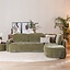 Hoekbank Vienna chenille groen rechts