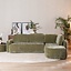 Hoekbank Vienna chenille groen rechts