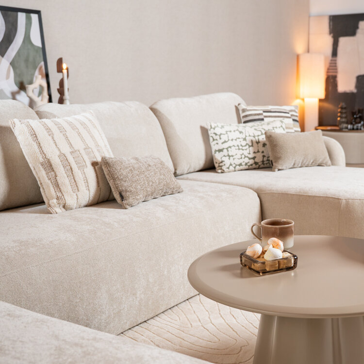 U-bank Vienna 6-zits chenille beige