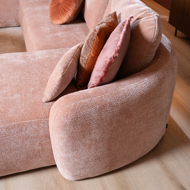 U-bank Vienna 6-zits chenille roze