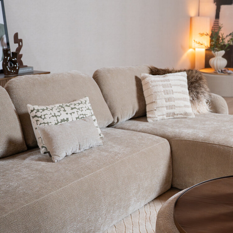 U-bank Vienna 6-zits chenille taupe