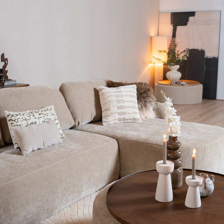 U-bank Vienna 6-zits chenille taupe