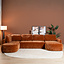 U-bank Vienna 6-zits chenille terracotta