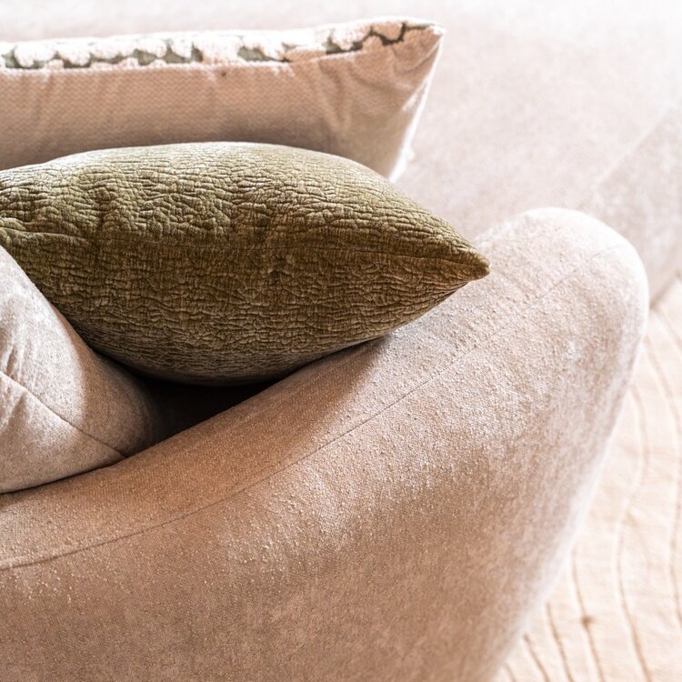 Chaise longue Vienna chenille beige links