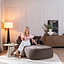 Chaise longue Vienna chenille bruin rechts