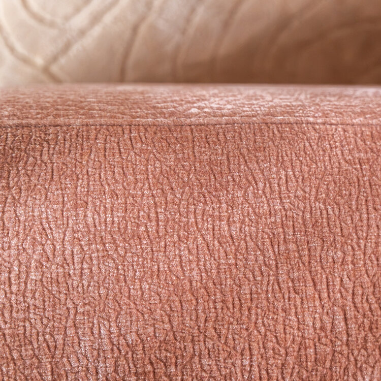 Chaise longue Vienna chenille roze rechts