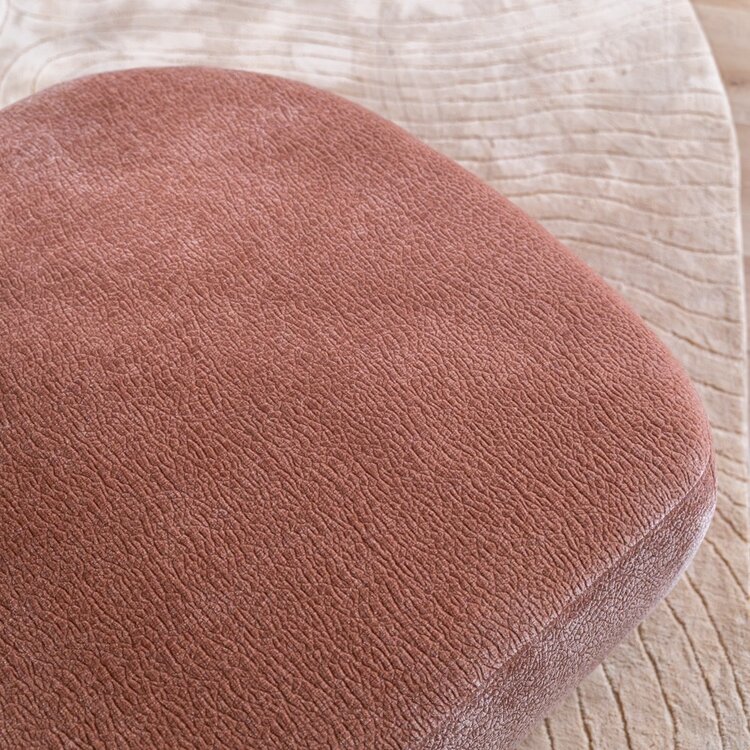 Chaise longue Vienna chenille roze links