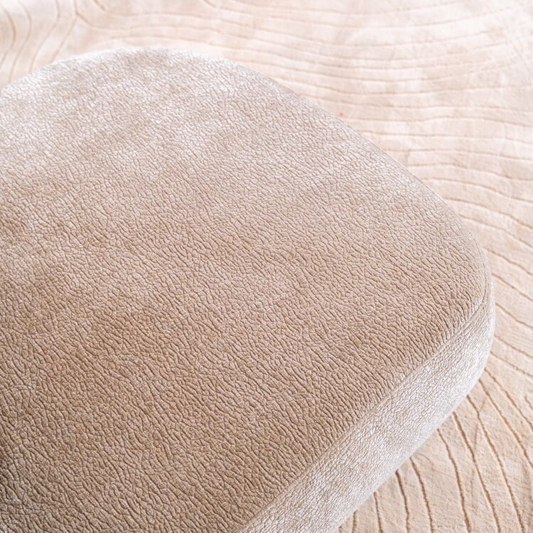 Chaise longue Vienna chenille taupe links
