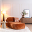 Chaise longue Vienna chenille terracotta rechts