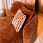 Chaise longue Vienna chenille terracotta rechts