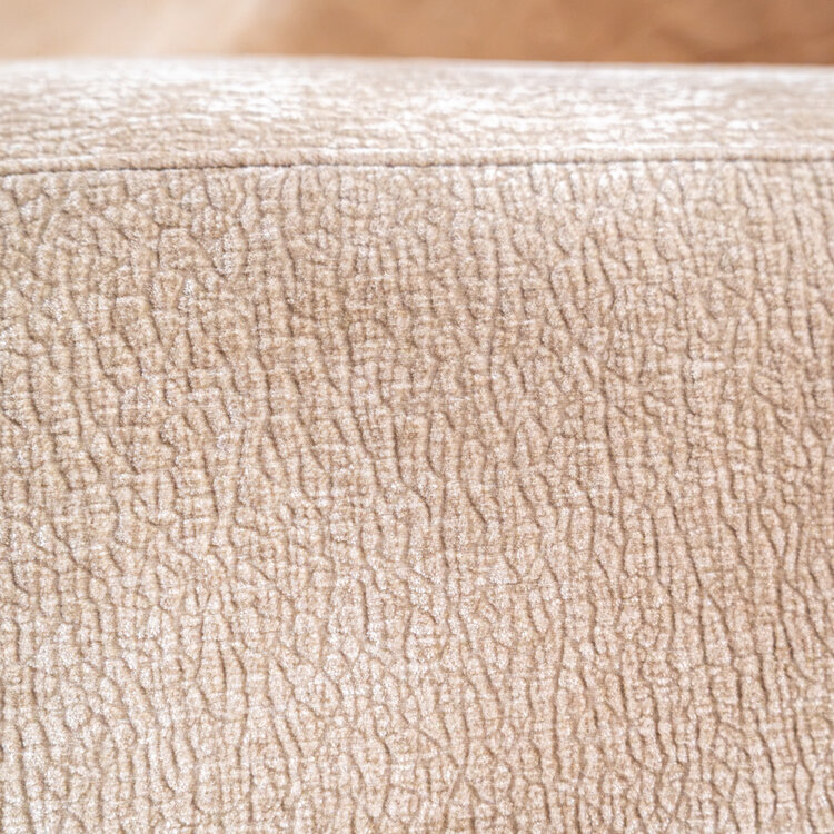 Chaise longue Vienna chenille taupe rechts