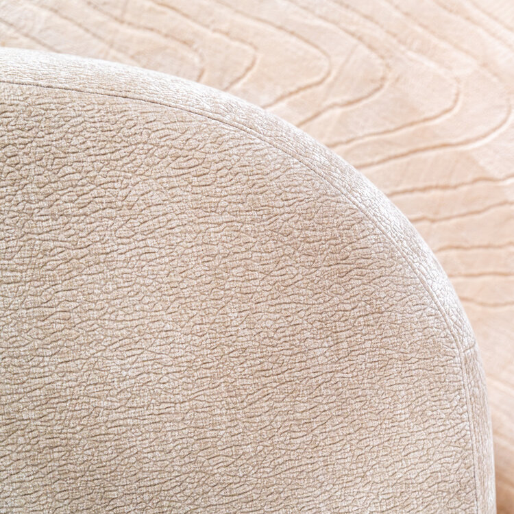 Chaise longue Vienna chenille taupe rechts