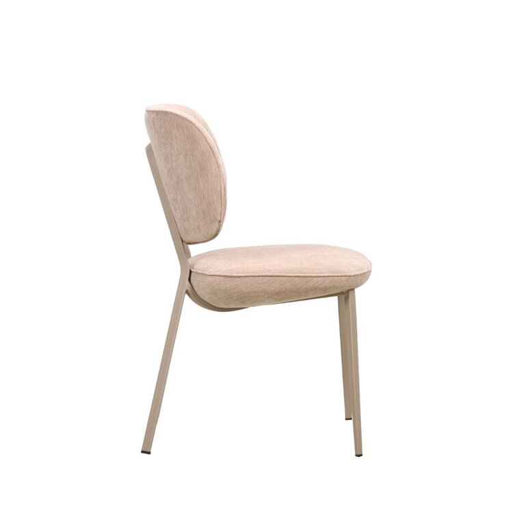 Eetkamerstoel Rosa velvet beige