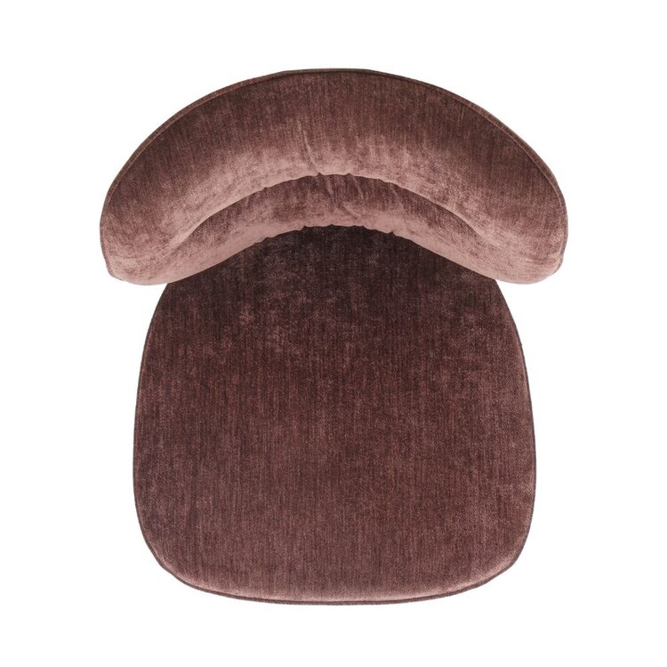 Eetkamerstoel Rosa velvet bruin