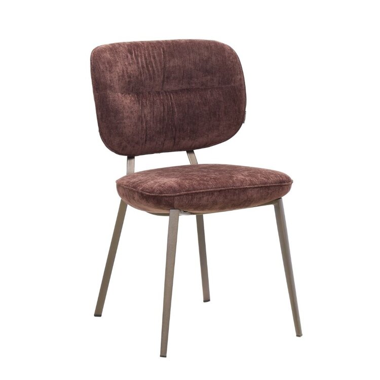 Eetkamerstoel Rosa velvet bruin