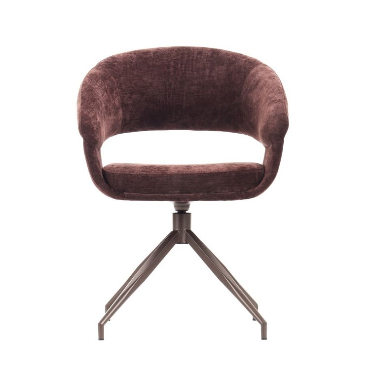 Eetkamerstoel Suzie velvet bruin