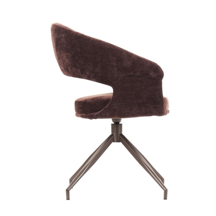 Eetkamerstoel Suzie velvet bruin