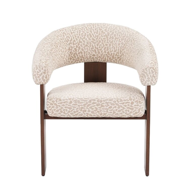 Fauteuil Liva leopard taupe