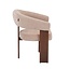 Fauteuil Liva velvet beige
