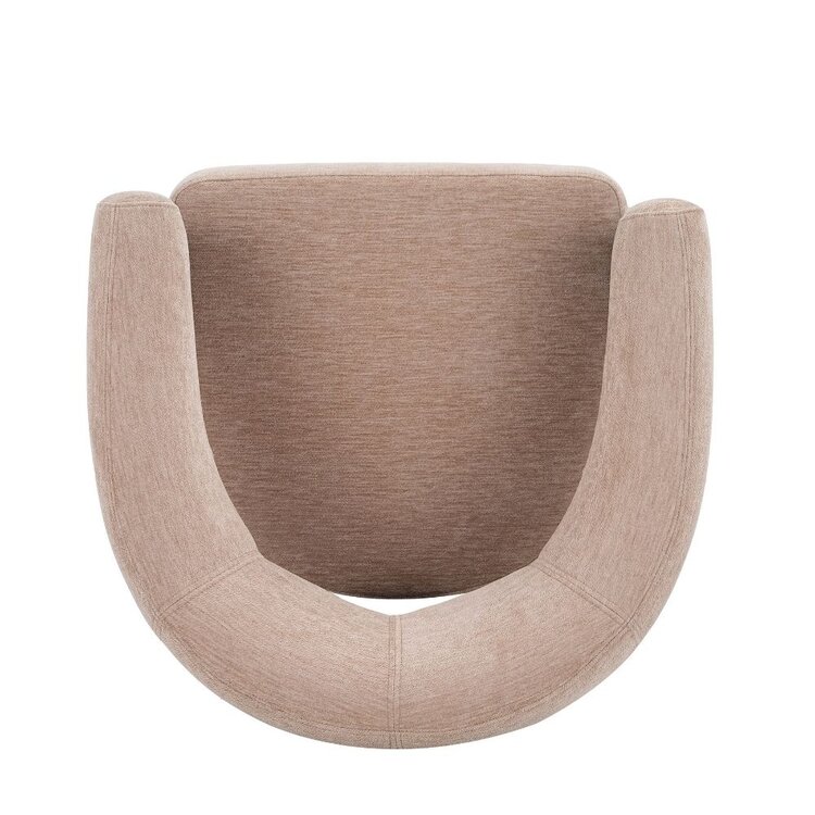 Fauteuil Liva velvet beige