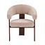 Fauteuil Liva velvet beige