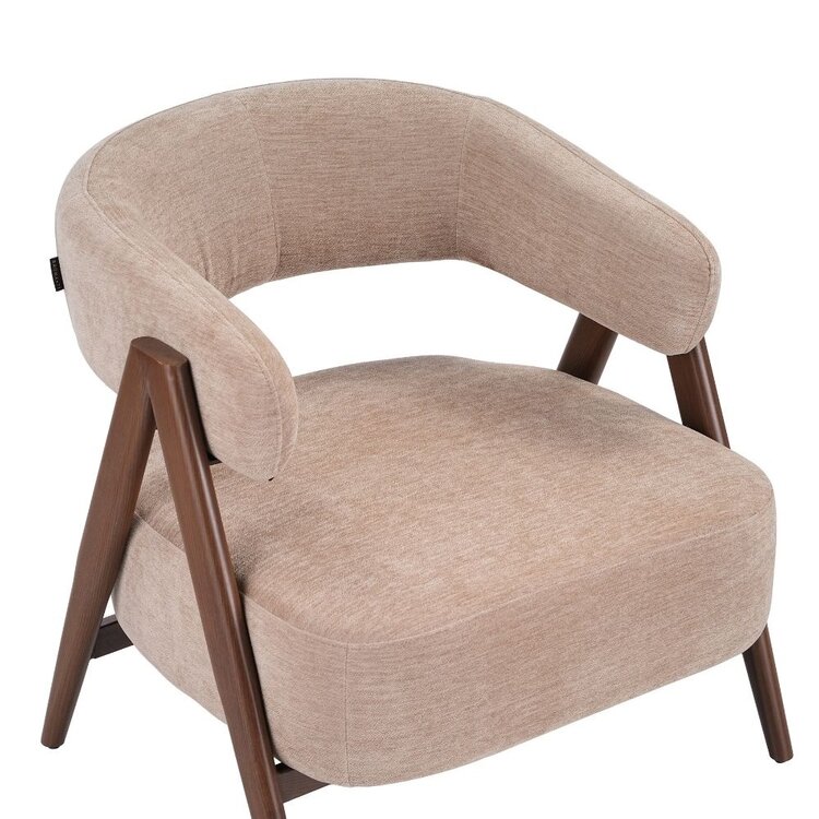 Fauteuil Yasmin velvet beige