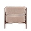 Fauteuil Yasmin velvet beige