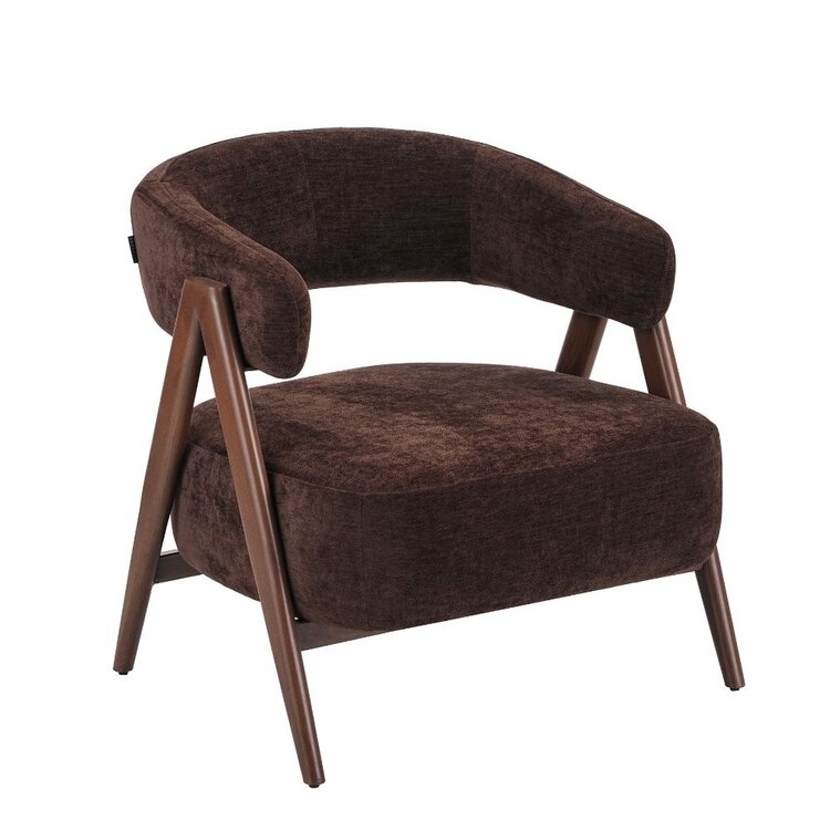 Fauteuil Yasmin velvet bruin