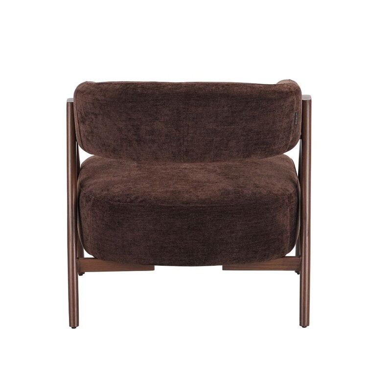 Fauteuil Yasmin velvet bruin