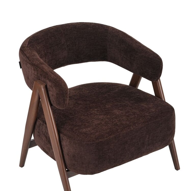 Fauteuil Yasmin velvet bruin