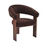 Fauteuil Liva velvet bruin