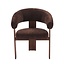 Fauteuil Liva velvet bruin
