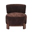 Fauteuil Bliss velvet bruin
