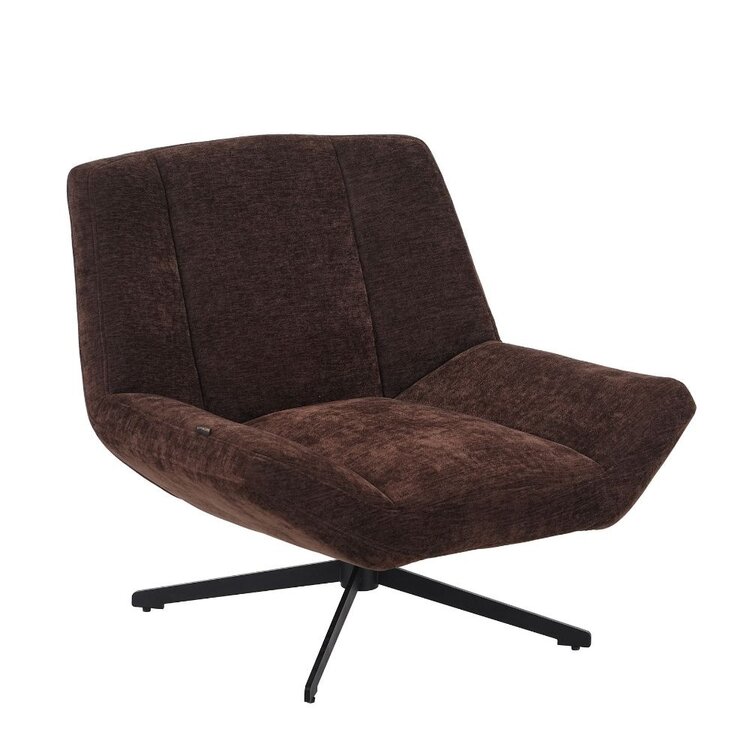 Fauteuil Mara draaibaar velvet bruin