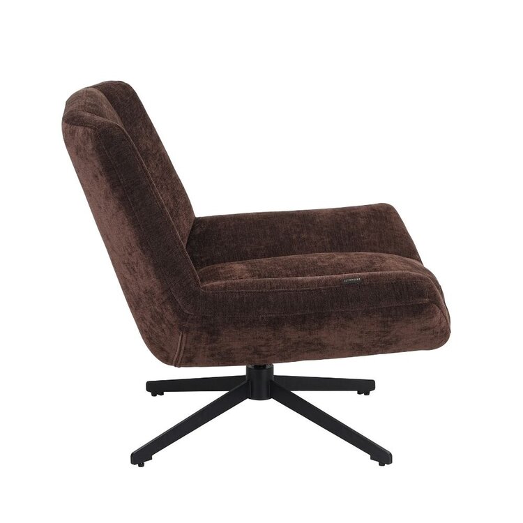 Fauteuil Mara draaibaar velvet bruin