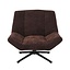 Fauteuil Mara draaibaar velvet bruin