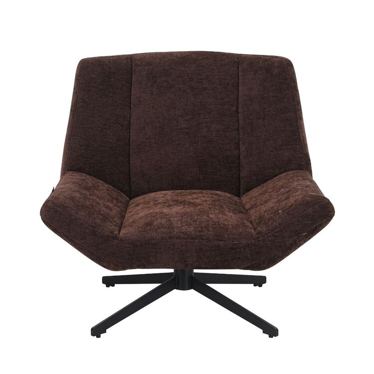 Fauteuil Mara draaibaar velvet bruin