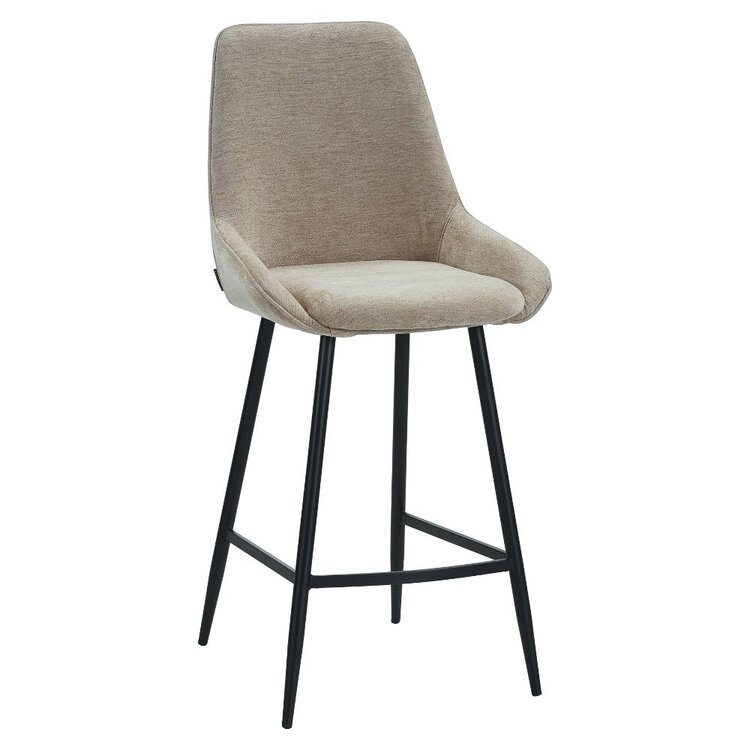 Barkruk Lynn velvet beige 71 cm