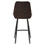 Barkruk Lynn velvet bruin 71 cm