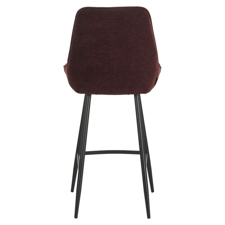 Barkruk Lynn velvet paars 71 cm