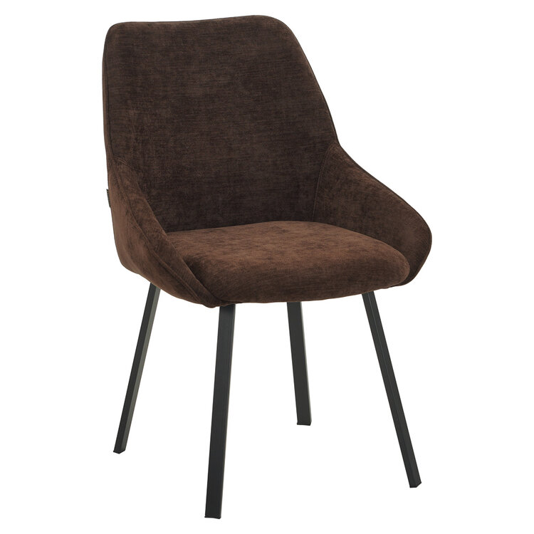 Eetkamerstoel Lynn velvet bruin