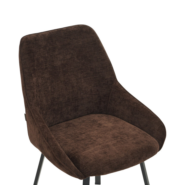 Eetkamerstoel Lynn velvet bruin