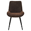 Eetkamerstoel Vic velvet bruin