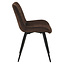 Eetkamerstoel Vic velvet bruin