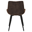 Eetkamerstoel Vic velvet bruin