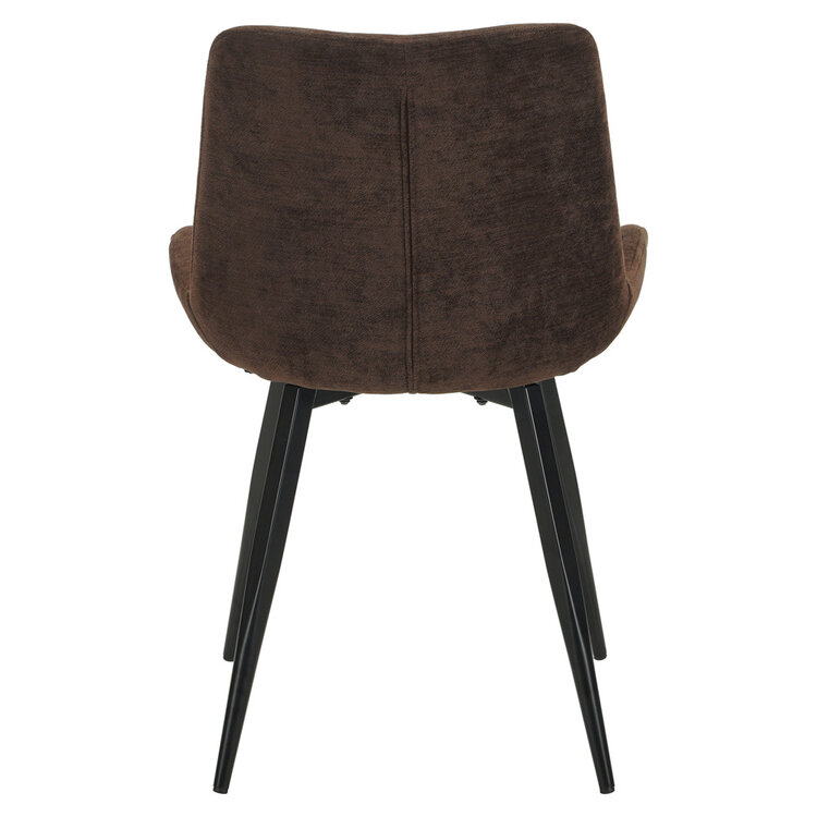 Eetkamerstoel Vic velvet bruin