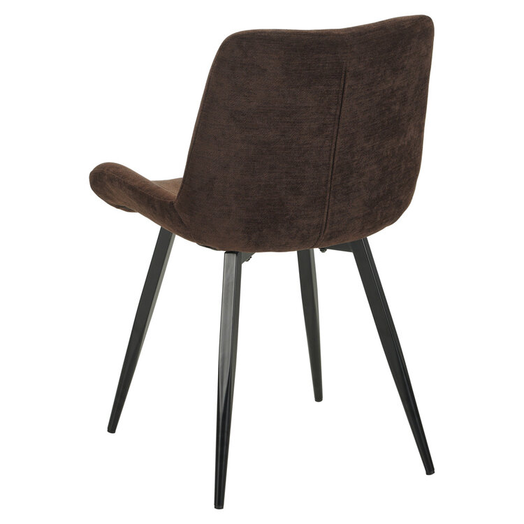 Eetkamerstoel Vic velvet bruin