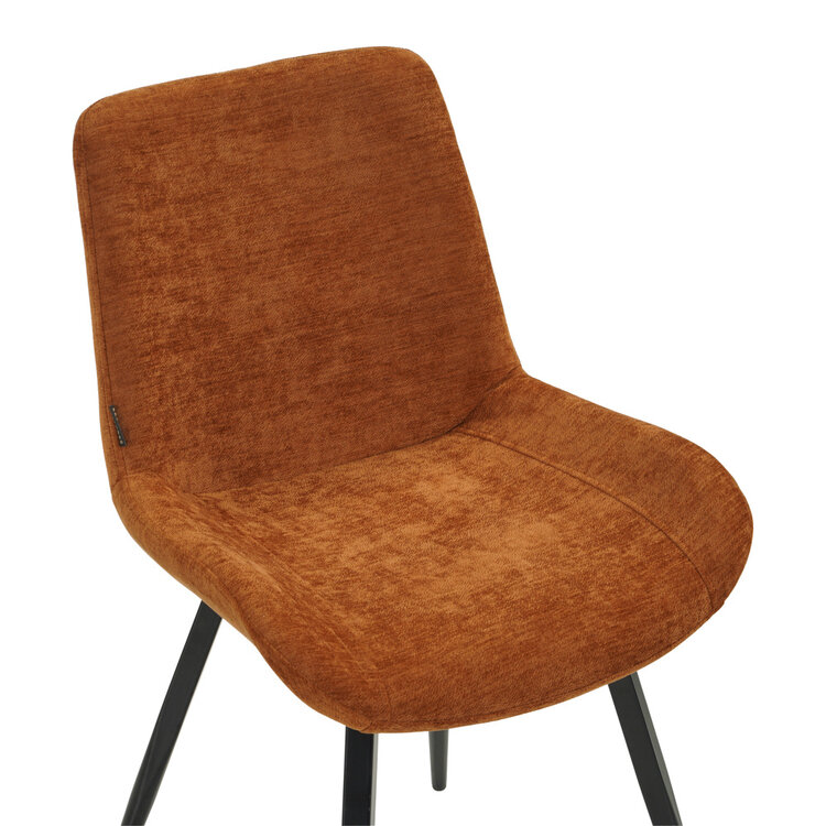 Eetkamerstoel Vic velvet oker