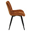Eetkamerstoel Vic velvet oker