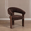 Fauteuil Liva velvet bruin
